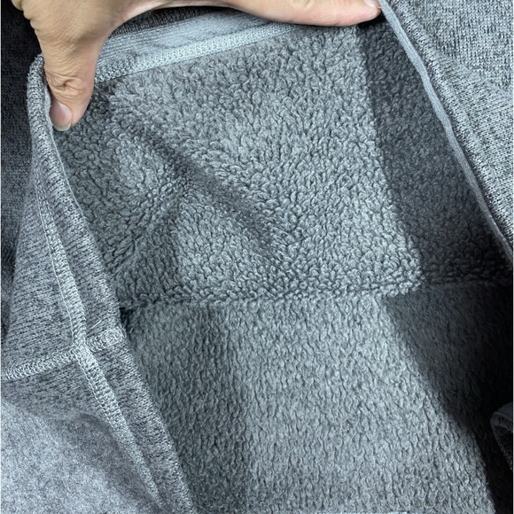 The North Face Sweater Mens Large Grey Fleece Lining 1/4 Zip Outdoors Hiking - Picture 11 of 11